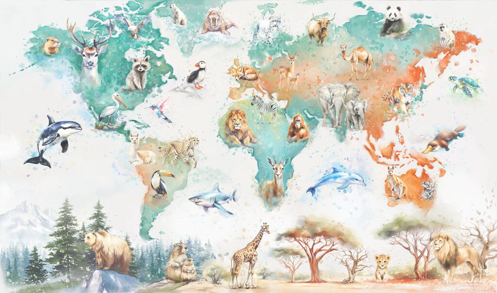 Animais do mundo — design completo