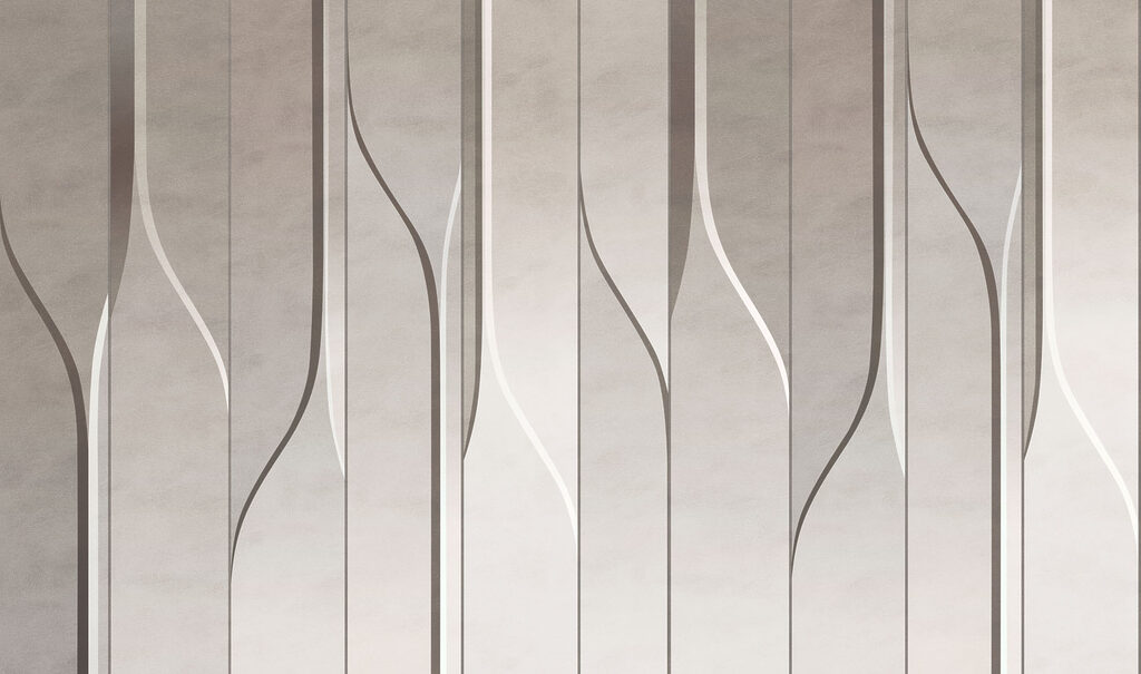 Linhas onduladas em faixas — design completo