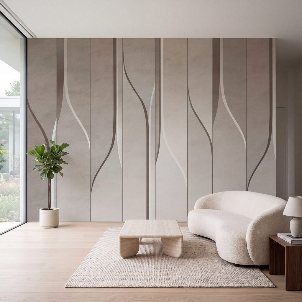 Linhas onduladas em faixas — interior 3