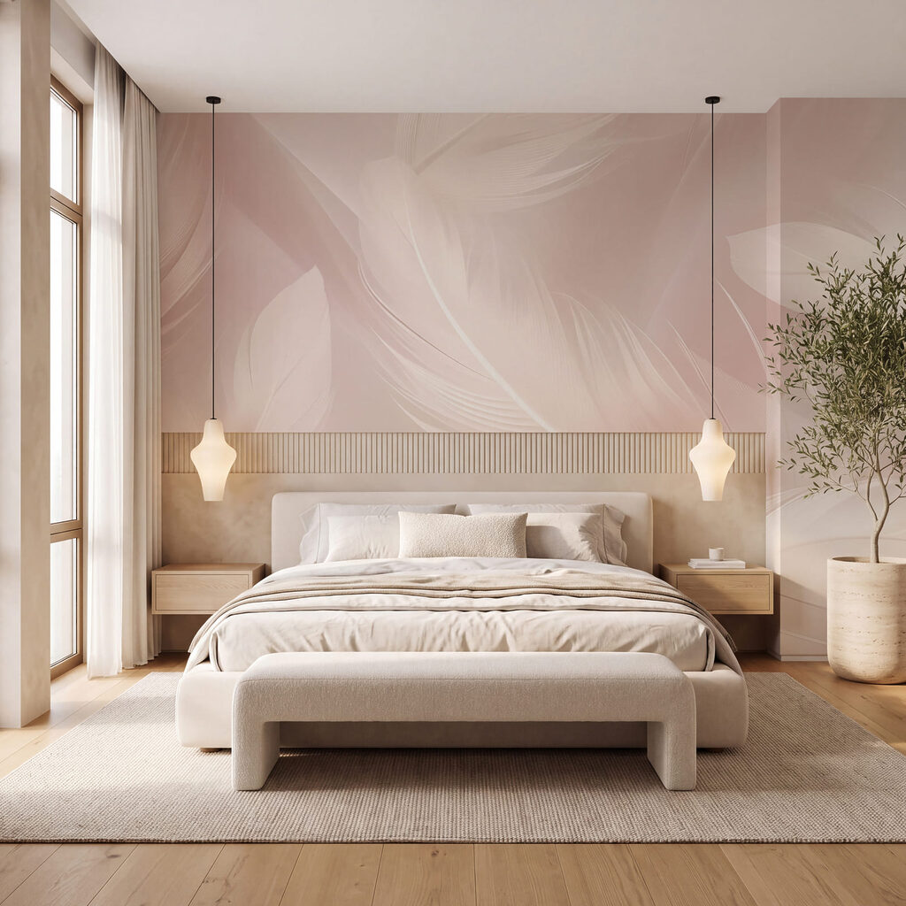Folhas e penas transparentes — interior 2