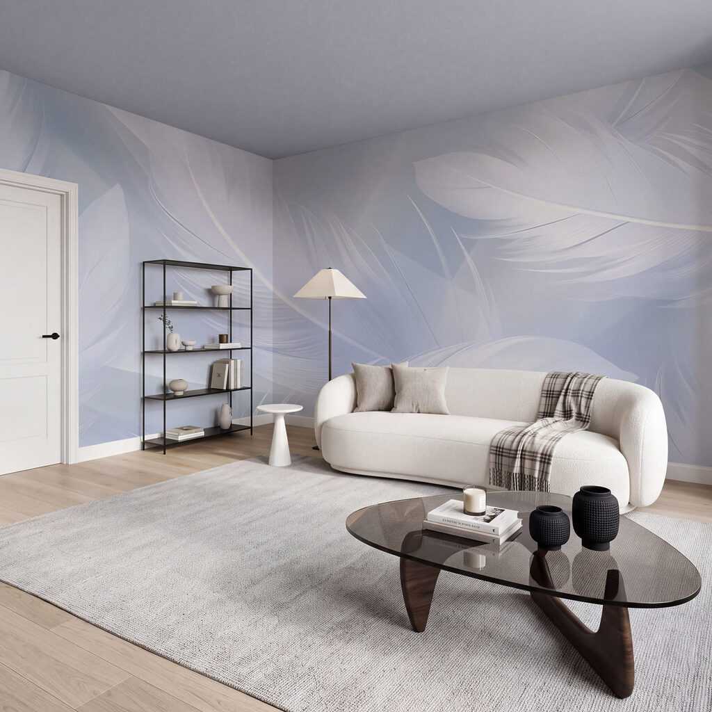 Folhas e penas transparentes — interior 3
