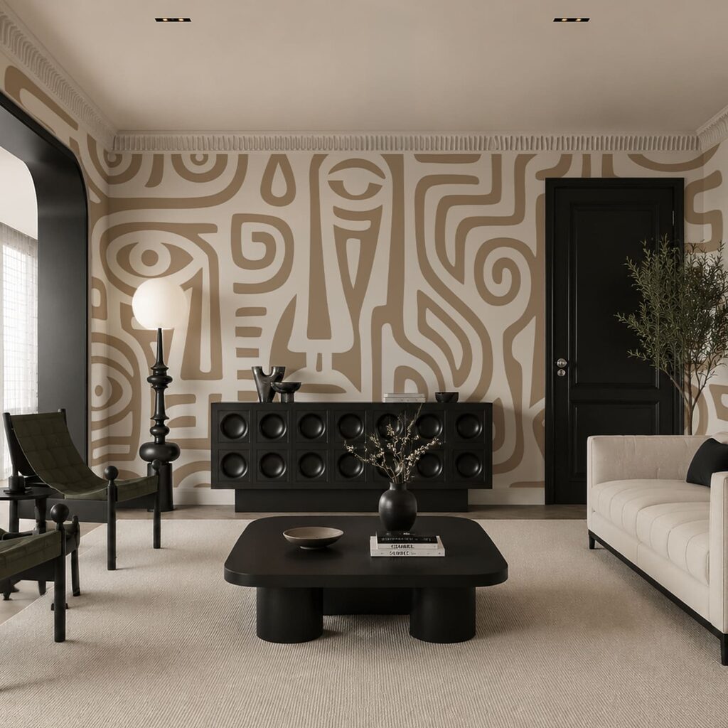 Rostos entre linhas — interior 1