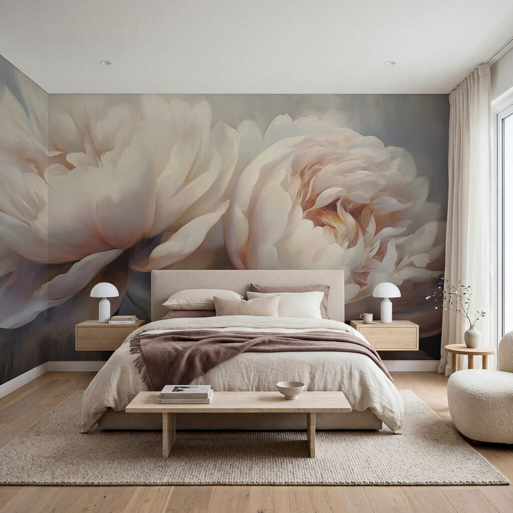 Flores grandes ao entardecer — interior 2