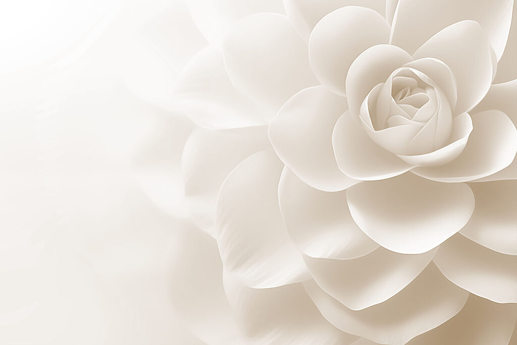 Rosa de pétalas largas — design completo