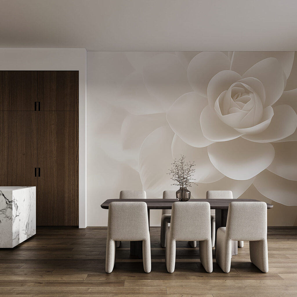 Rosa de pétalas largas — interior 1