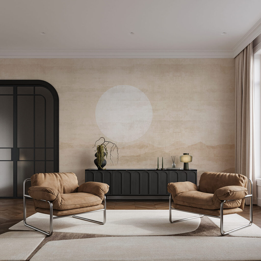 Sol branco sobre montanhas — interior 3