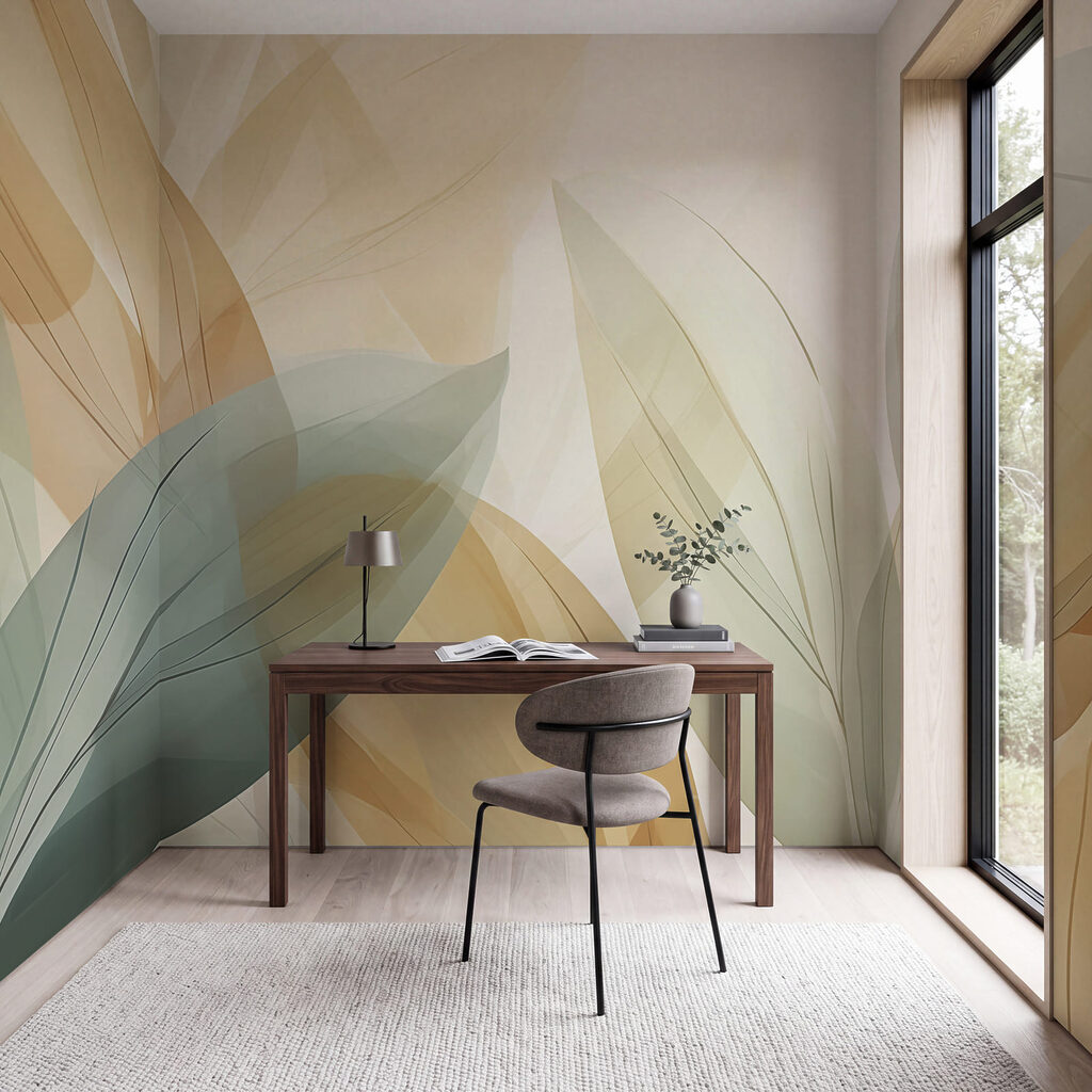 Folhas em véus amarelos — interior 3