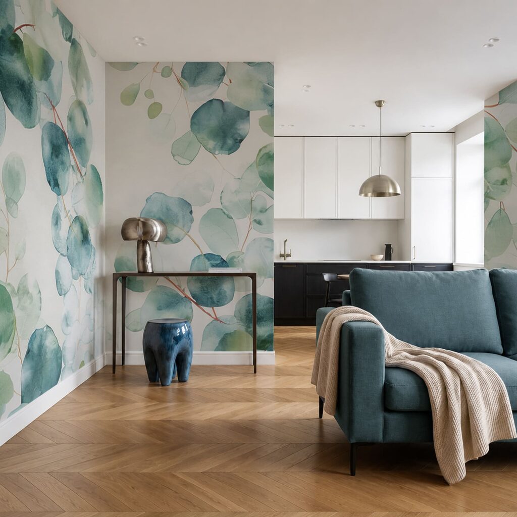 Folhas penduradas em grupos — interior 2
