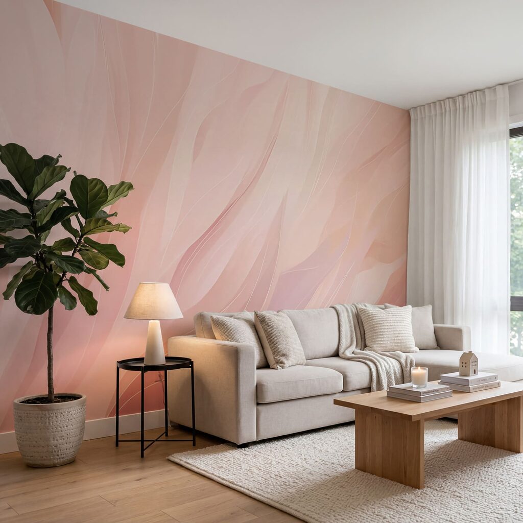 Traços cor-de-rosa como penas — interior 2
