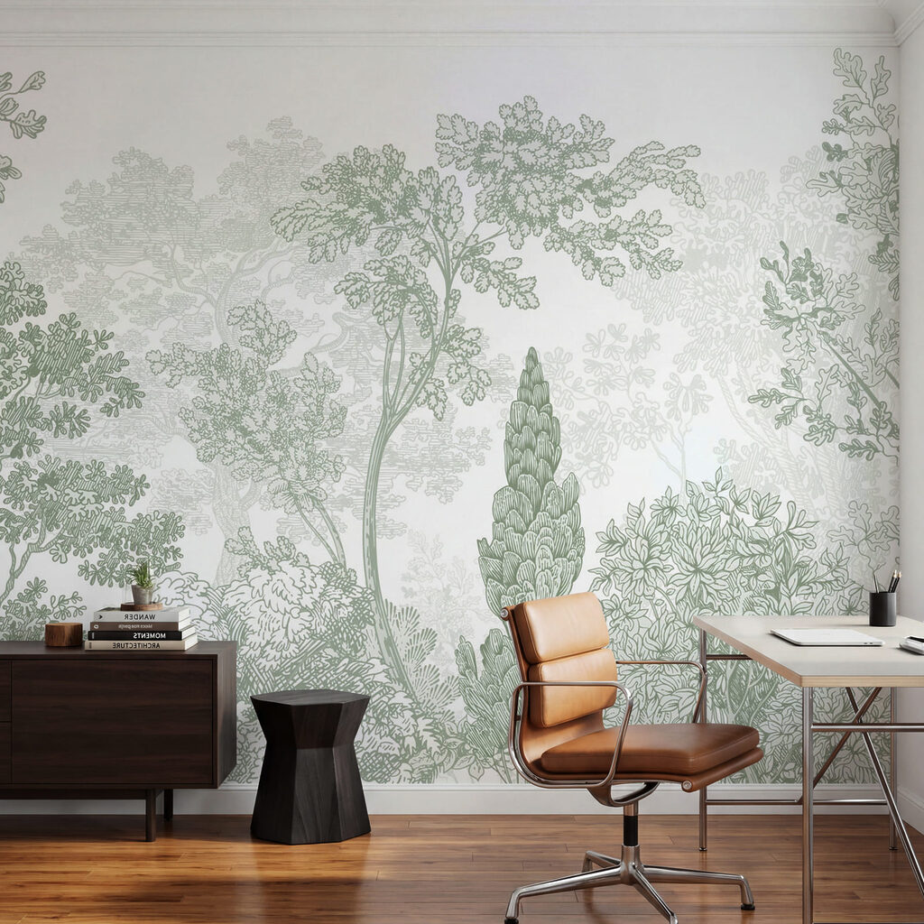 Jardim em linhas finas — interior 1
