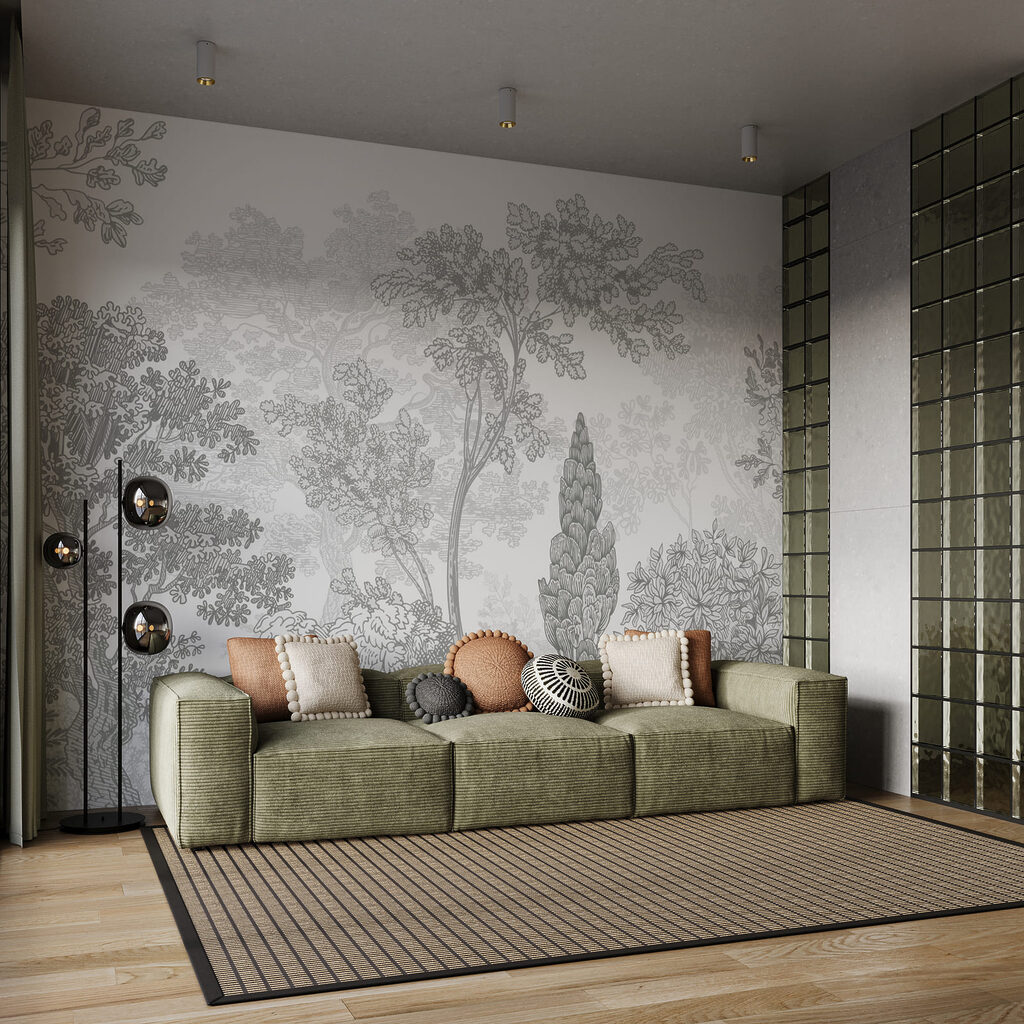 Jardim em linhas finas — interior 1