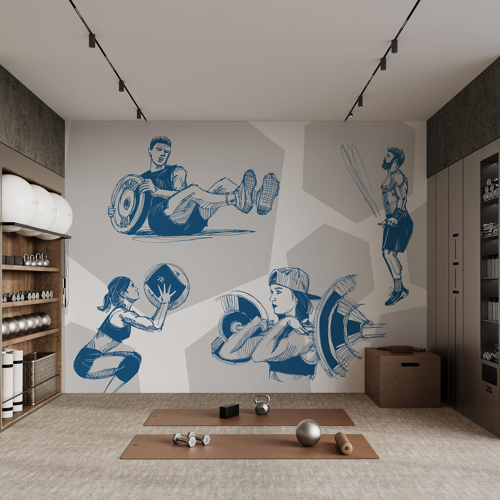 Desportistas em movimento — interior 3