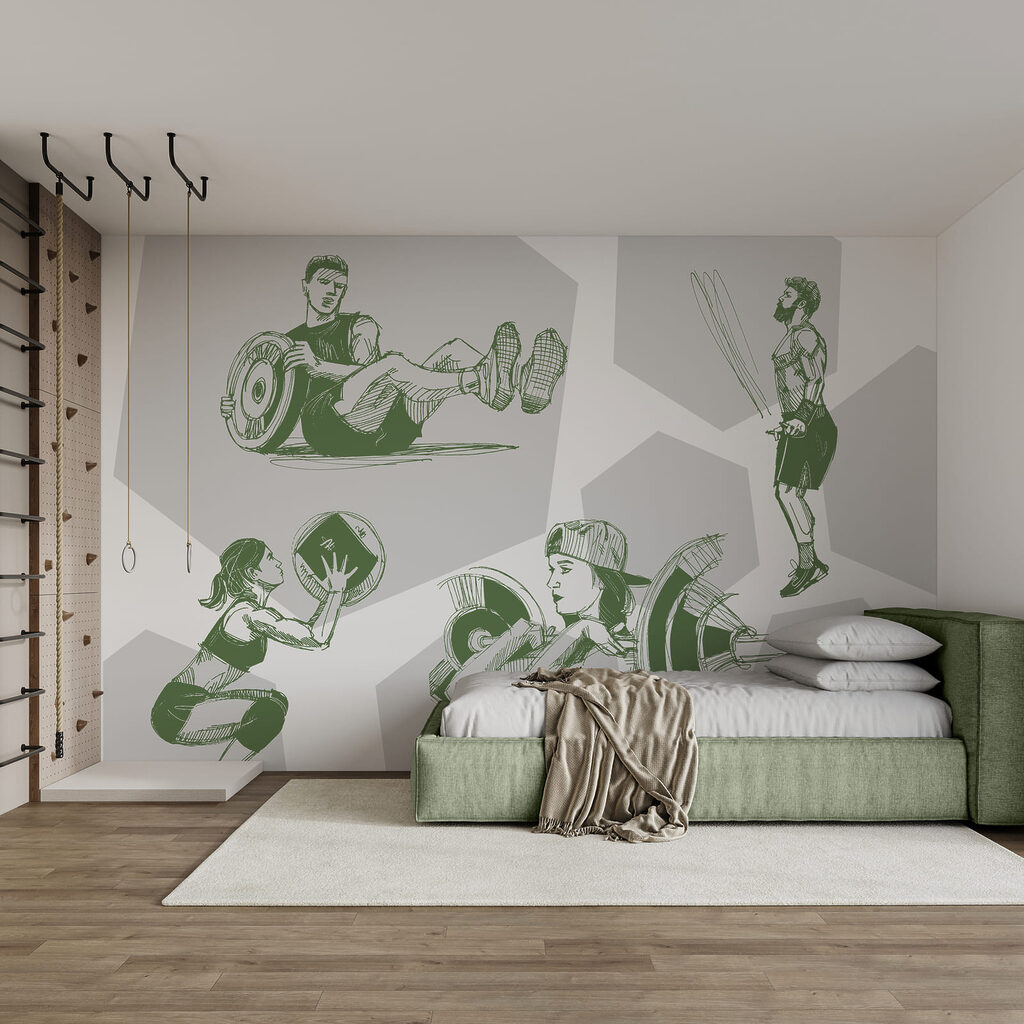 Desportistas em movimento — interior 1