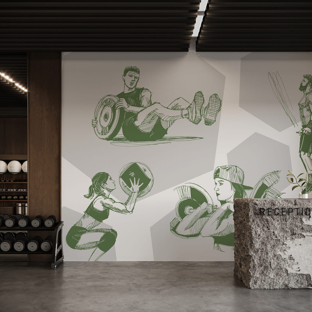 Desportistas em movimento — interior 2