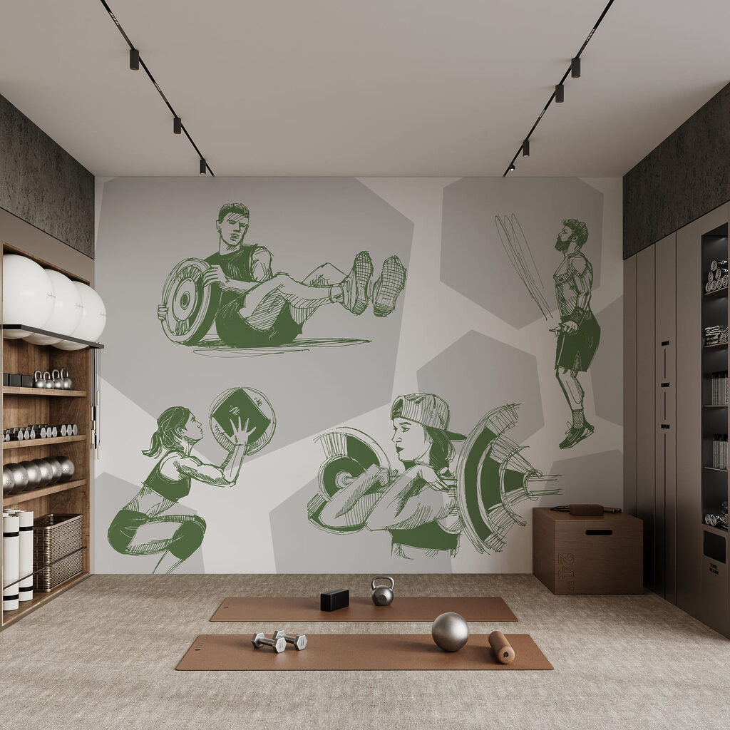 Desportistas em movimento — interior 3