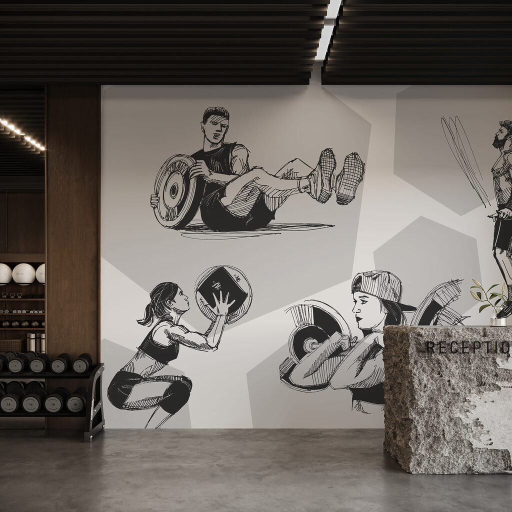 Desportistas em movimento — interior 3