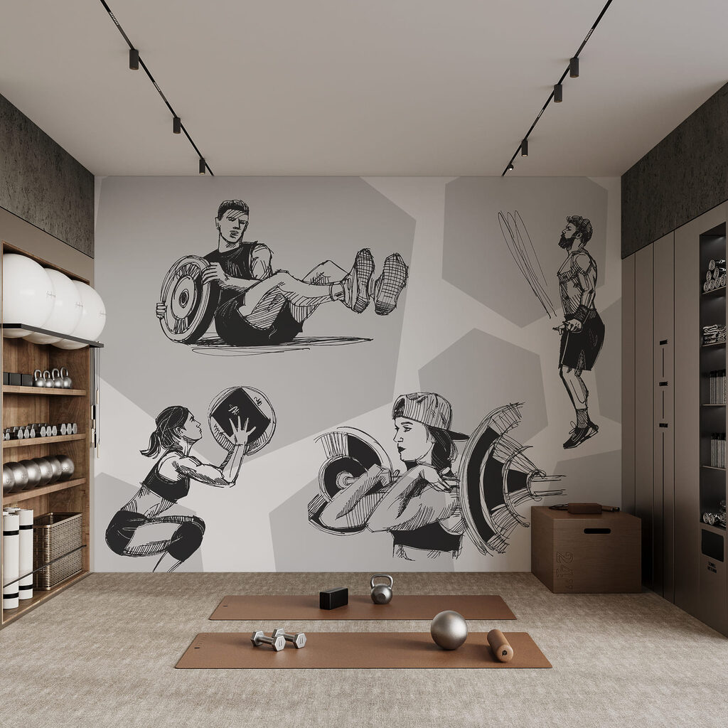Desportistas em movimento — interior 1