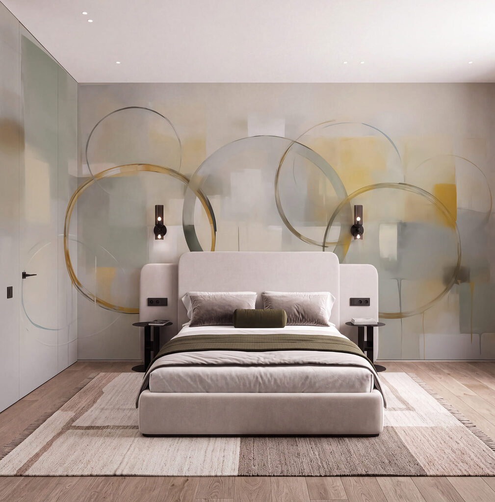 Círculos dourados abstratos — interior 2