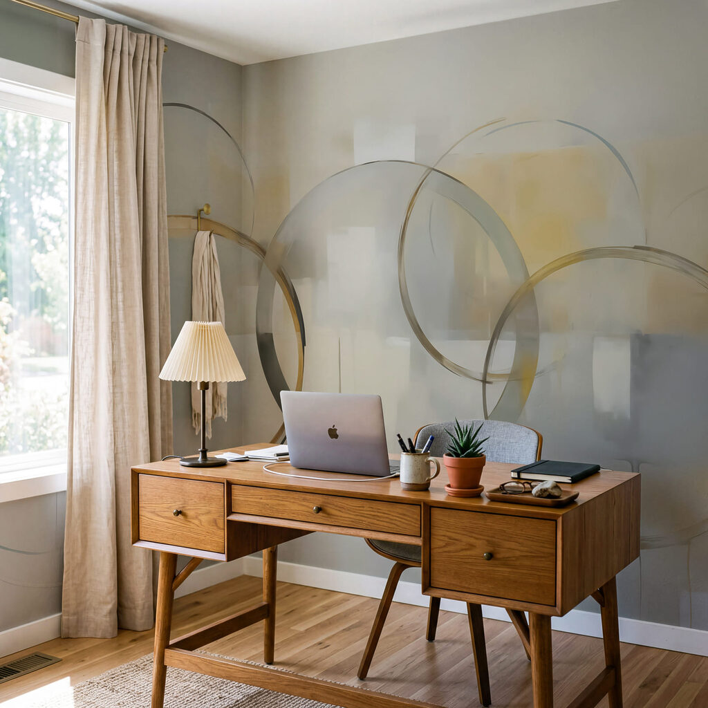 Círculos dourados abstratos — interior 3