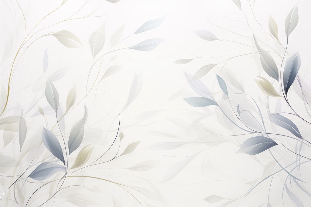 Linhas de folhas azuis — design completo