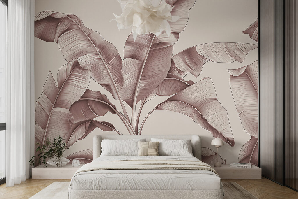 Folhas grandes curvadas — interior 1