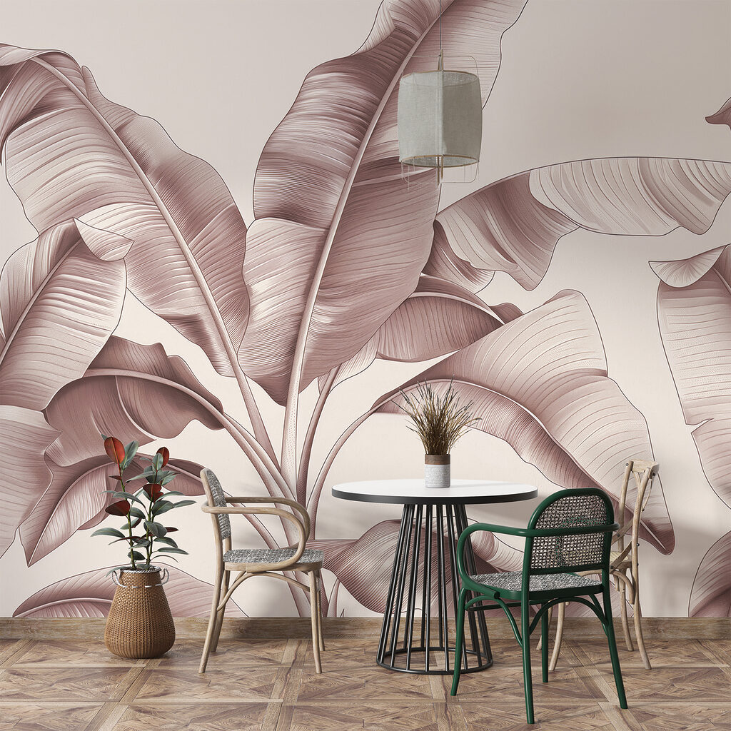 Folhas grandes curvadas — interior 3