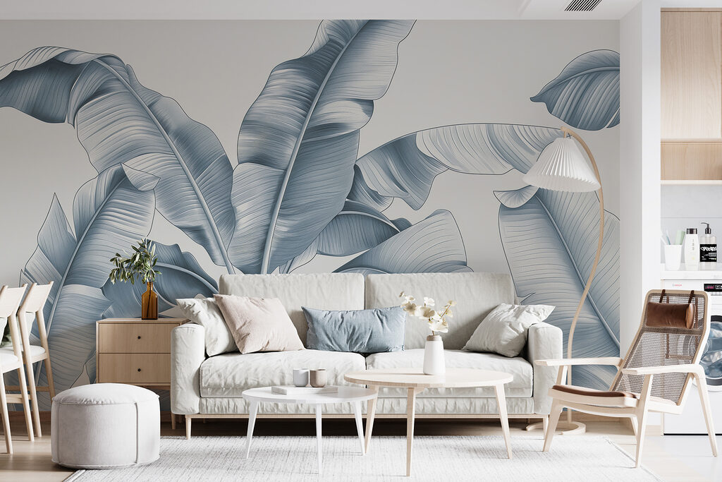Folhas grandes curvadas — interior 2