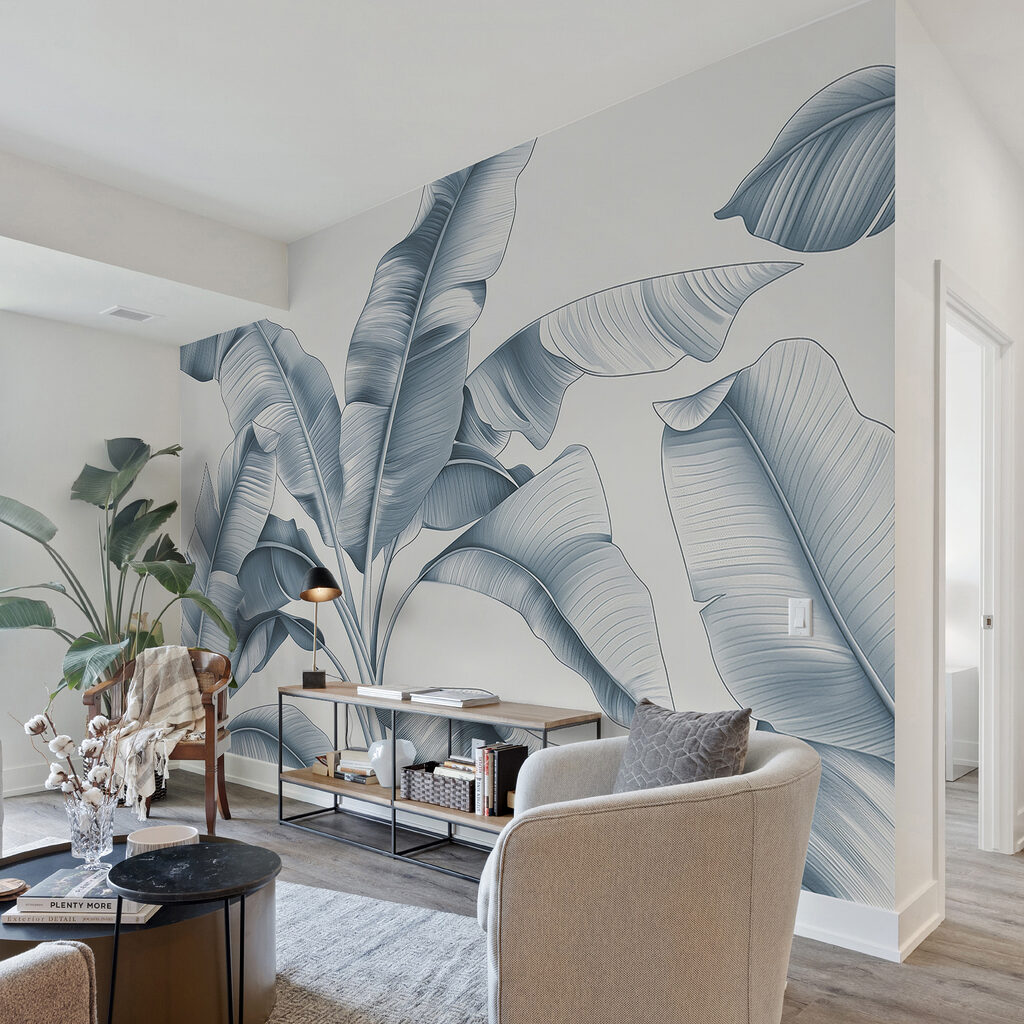 Folhas grandes curvadas — interior 3