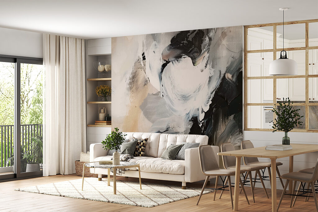 Tinta preta encontra creme — interior 2