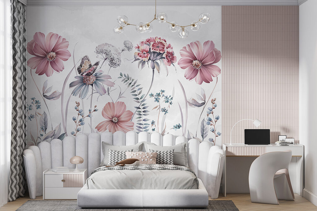 Flores silvestres com borboleta — interior 2