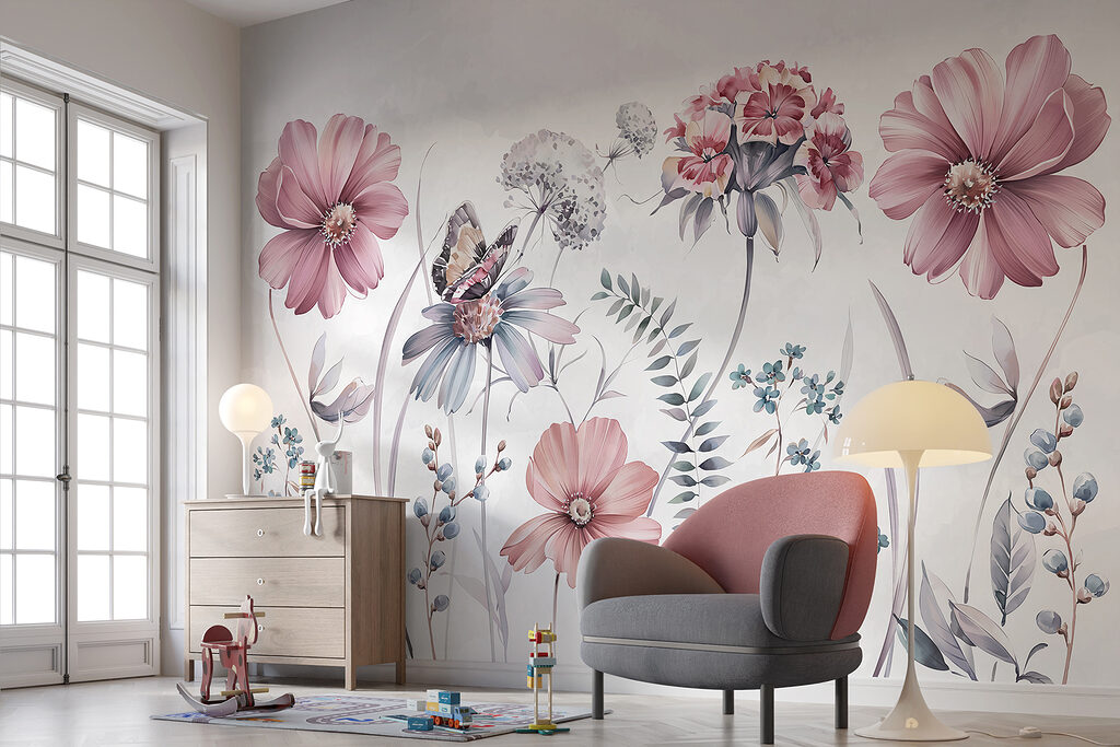Flores silvestres com borboleta — interior 3