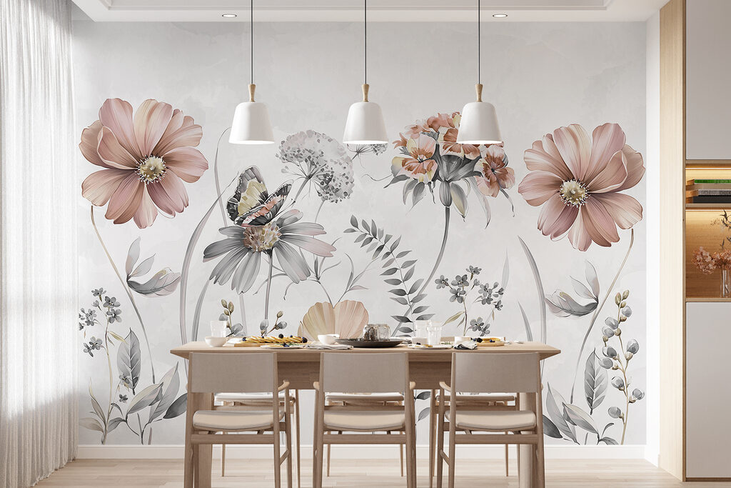 Flores silvestres com borboleta — interior 4