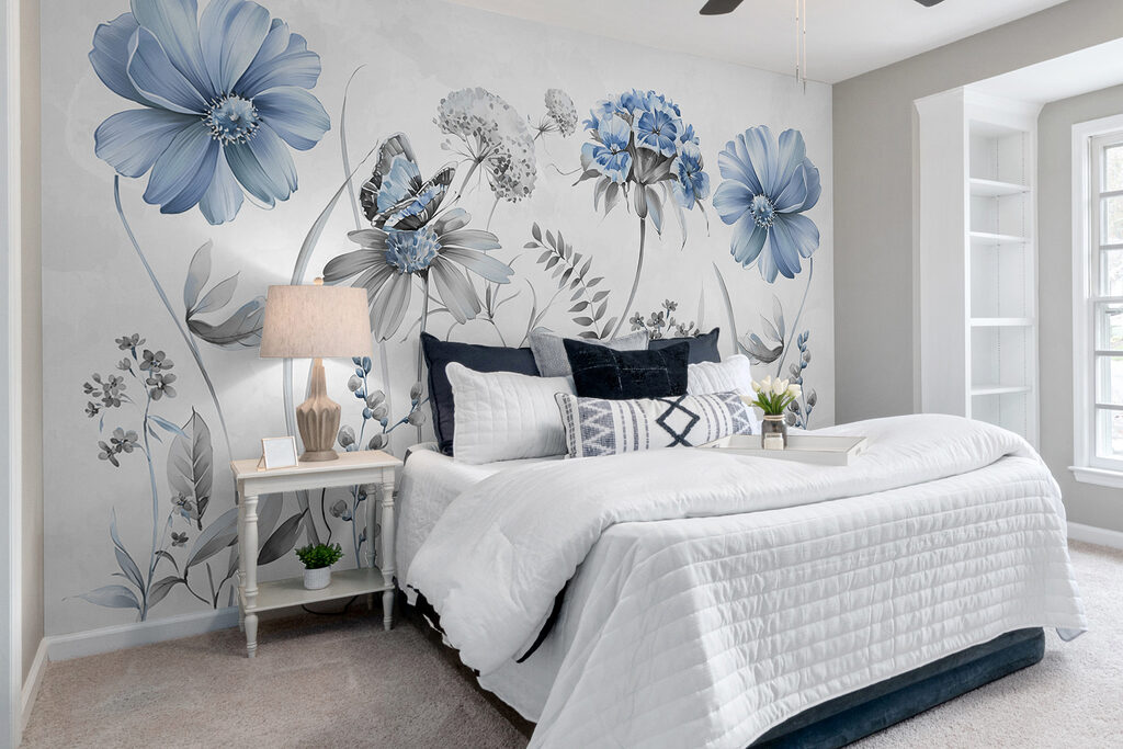 Flores silvestres com borboleta — interior 1