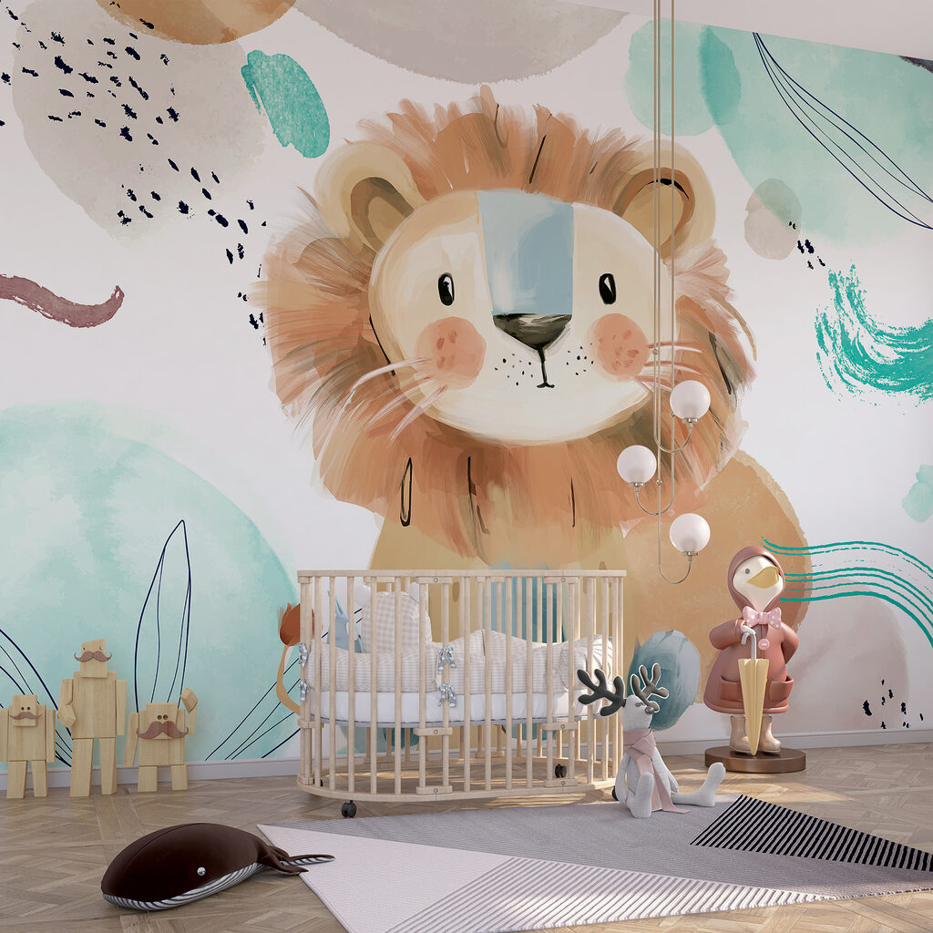 Leãozinho entre manchas verdes — interior 1