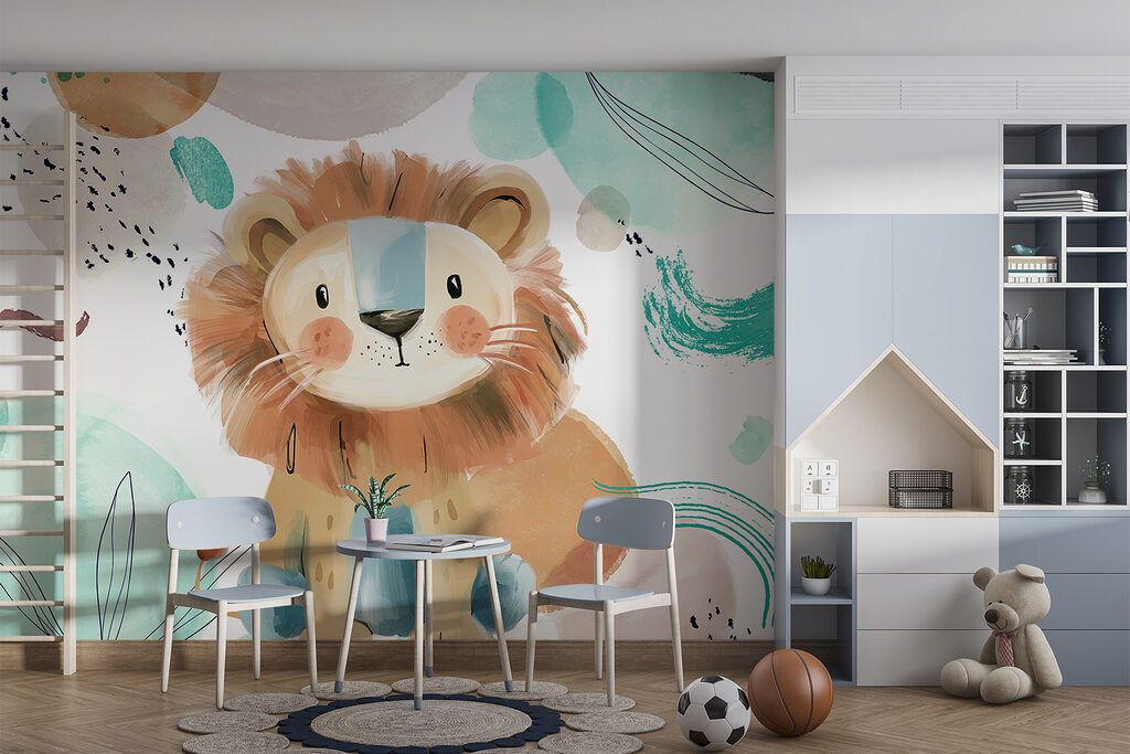 Leãozinho entre manchas verdes — interior 4