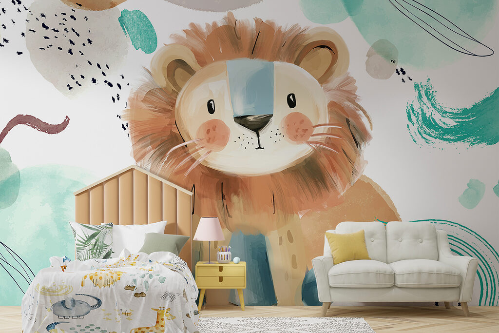 Leãozinho entre manchas verdes — interior 5