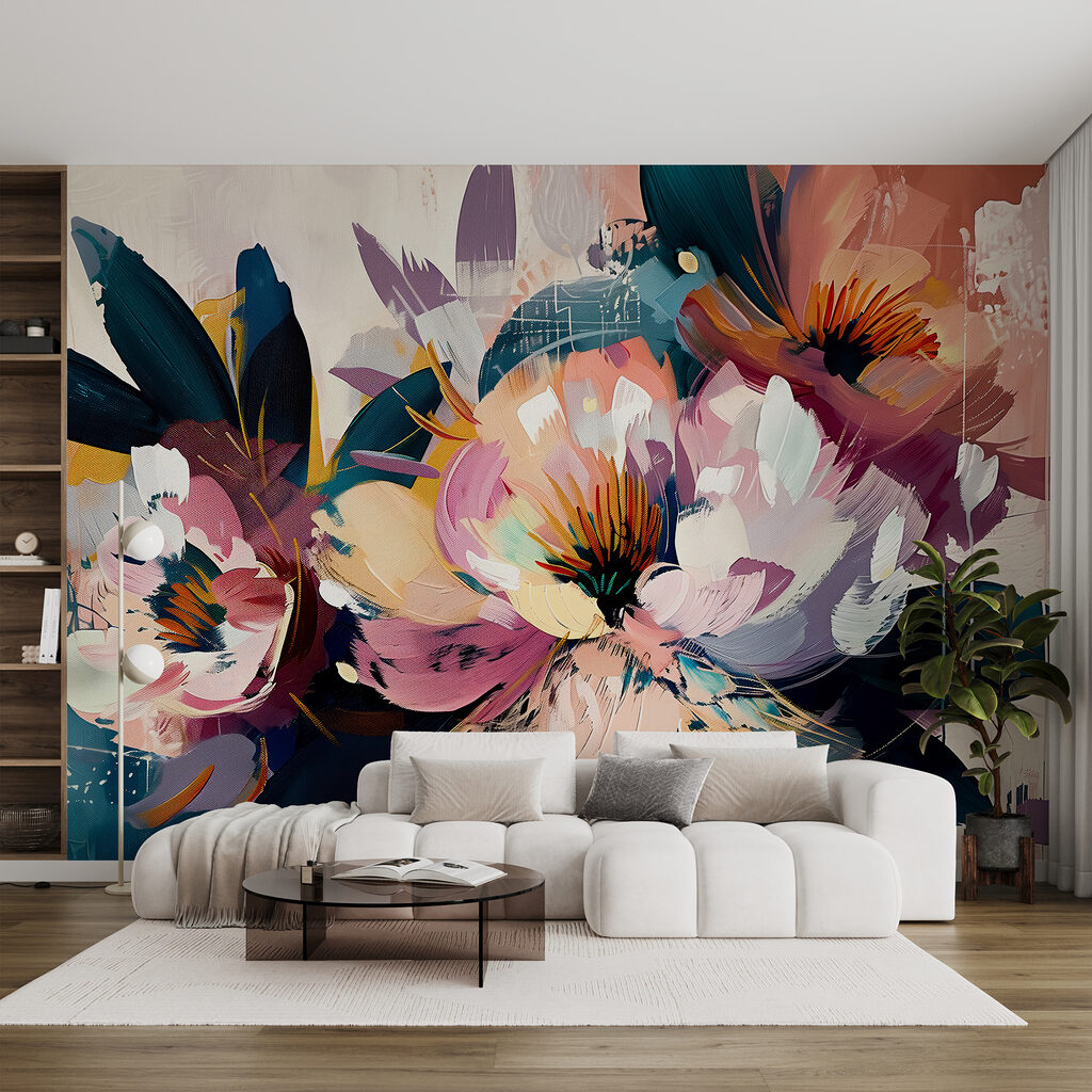 Flores em pinceladas vigorosas — interior 2