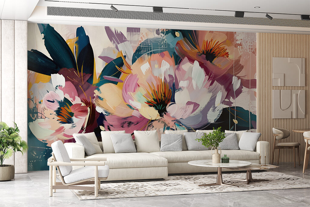 Flores em pinceladas vigorosas — interior 3