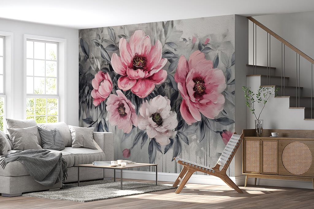 Flores sobre tinta escorrida — interior 3