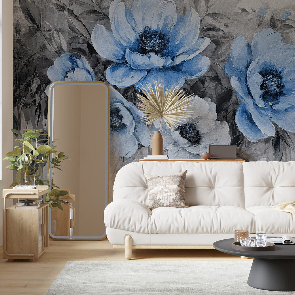 Flores sobre tinta escorrida — interior 3