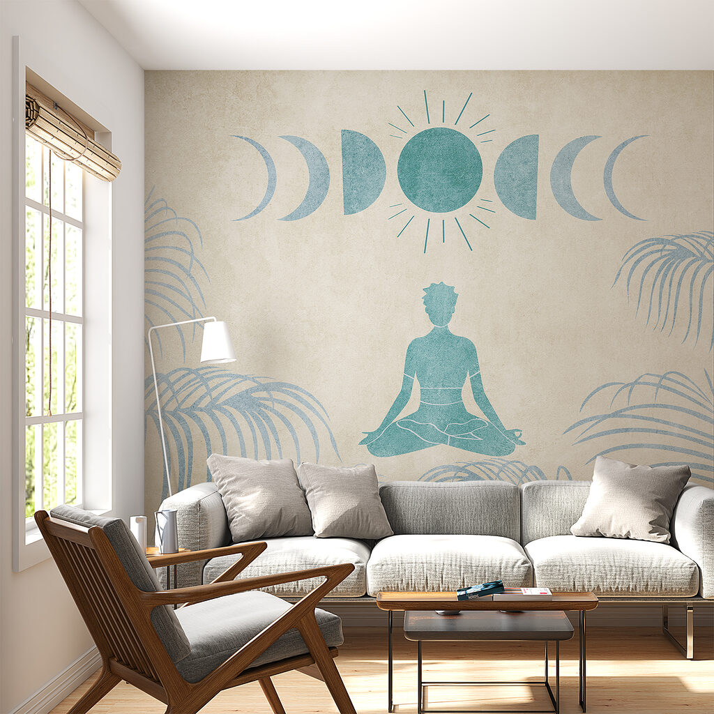 Meditação sob a lua — interior 1