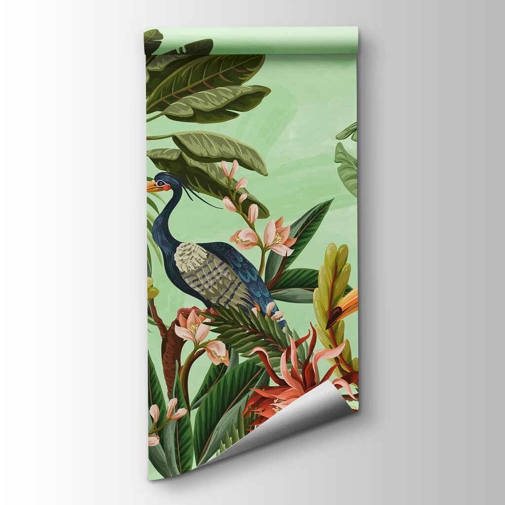 Tucanos entre flores coloridas — vista do produto