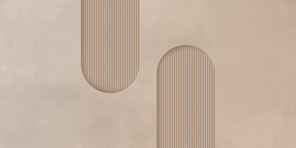 Duas faixas estriadas — design completo