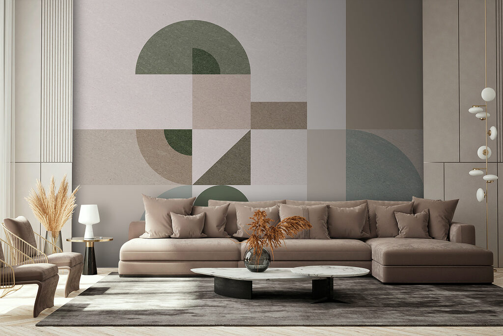 Curvas verdes sobre areia — interior 2