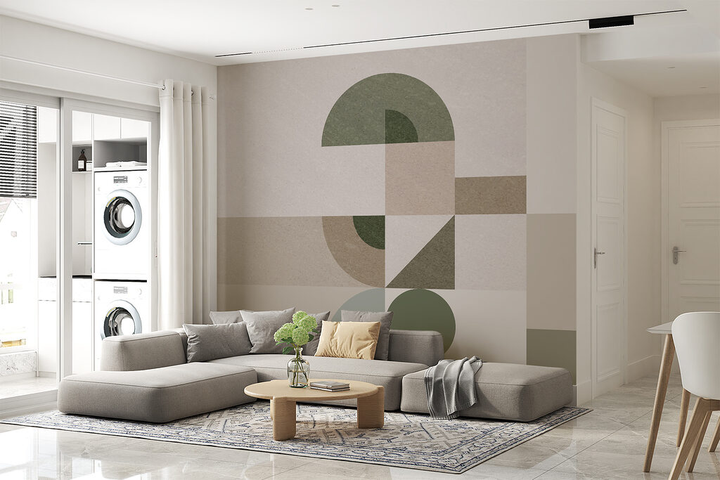 Curvas verdes sobre areia — interior 4