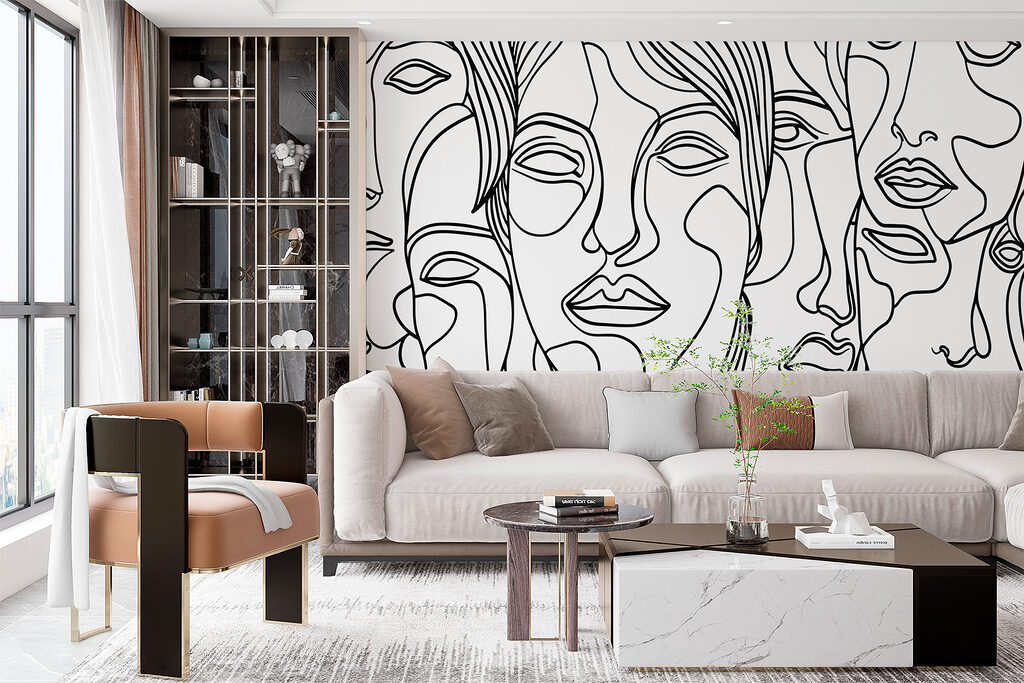 Perfis e formas abstratas — interior 1