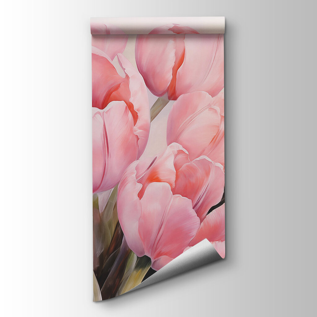 Tulipas cor-de-rosa juntas — vista do produto