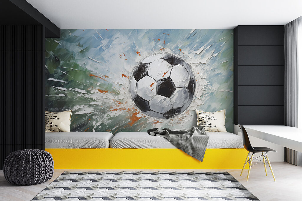 Futebol entre pinceladas — interior 2