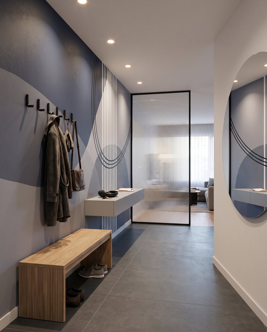 Formas curvas e riscas — interior 3