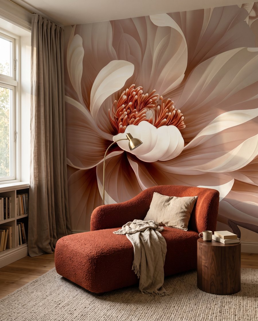 Flor cor de creme — interior 4